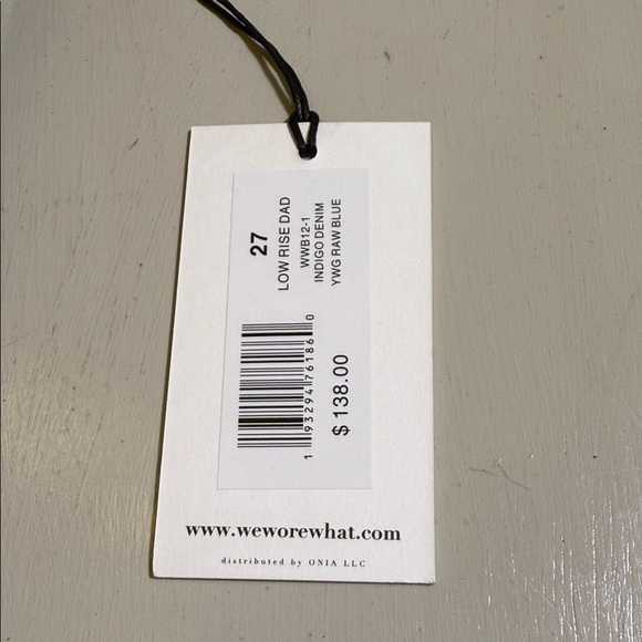 WEWOREWHAT Dark Blue Low Rise Dad Jeans Size 27 - Picture 13 of 14